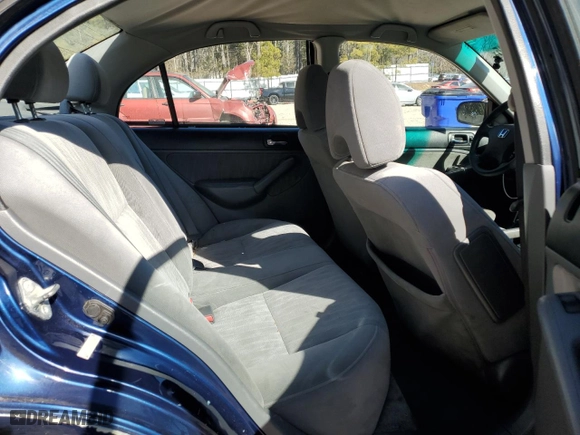 2005 Honda Civic Sdn LX SSRS with VIN 2HGES16655H609381, listed as a Copart auction lot 42526385 with 141,040 mi miles and Salvage Title. Bid and sale history available at carsss.com. Image 10.