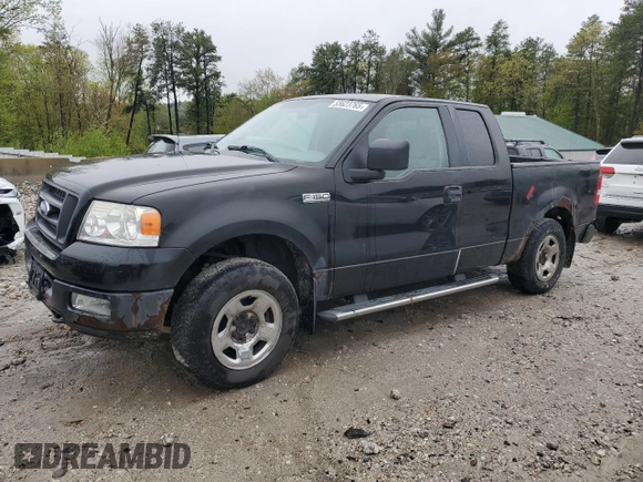2005 Ford F-150 STX with VIN 1FTRX14W35KE52124, listed as a Copart auction lot 55623765 with 127,747 mi miles and Clean title. Bid and sale history available at DreamBid. Image 1.