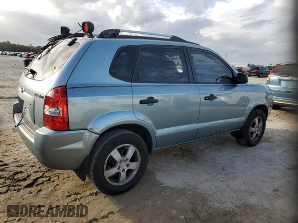 2008 Hyundai Tucson GLS with VIN KM8JM12B98U734567, listed as a Copart auction lot 79539044 with 193,738 mi miles and Salvage Title. Bid and sale history available at carsss.com. Image 3.