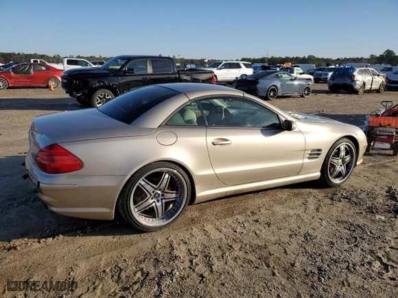 2004 Mercedes-Benz SL-Class with VIN WDBSK75F84F071859, listed as a Copart auction lot 43458675 with 0 mi miles and Salvage Title. Bid and sale history available at carsss.com. Image 3.