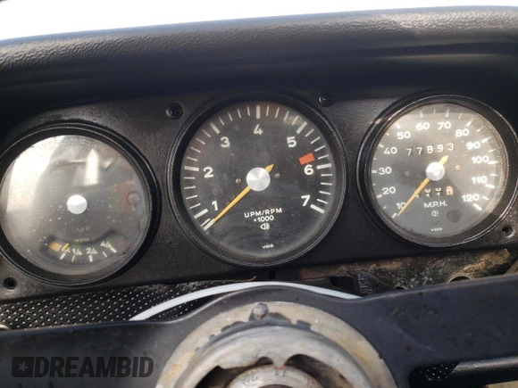 1971 Porsche 911 with VIN 4712908606, listed as a Copart auction lot 88573475 with 77,893 mi miles and Salvage title. Bid and sale history available at DreamBid. Image 9.