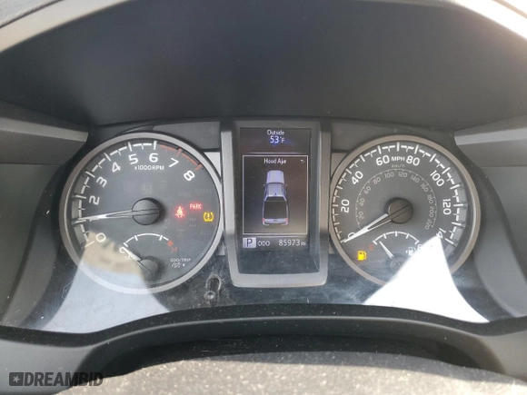 2018 Toyota Tacoma SR with VIN 3TMCZ5ANXJM169337, listed as a Copart auction lot 46062815 with 85,973 mi miles and Salvage Title. Bid and sale history available at carsss.com. Image 9.