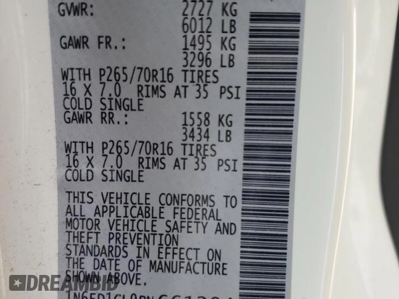 2023 Nissan Frontier S z VIN 1N6ED1CL9PN661204, wystawiony jako Copart lot #54770545 z przebiegiem 49 846 mil mil oraz Szkoda całkowita • Salvage title. Historia ofert i sprzedaży dostępna na DreamBid. Obrazek 12.