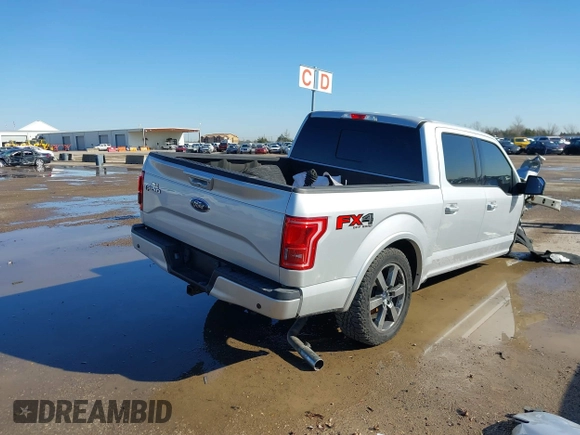2017 Ford F-150 XL with VIN 1FTEW1EG8HKD16021, listed as a IAAI auction lot 41751766 with 1 mi miles. Bid and sale history available at carsss.com. Image 4.