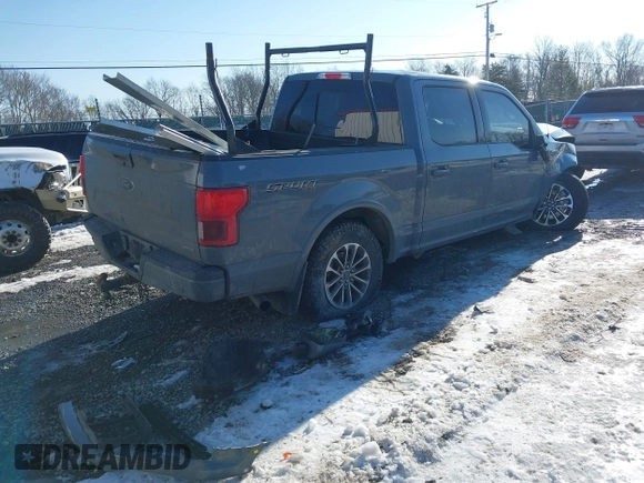 2019 Ford F-150 XL with VIN 1FTEW1EP9KKD60729, listed as a IAAI auction lot 41401427 with 186,277 mi miles. Bid and sale history available at carsss.com. Image 4.