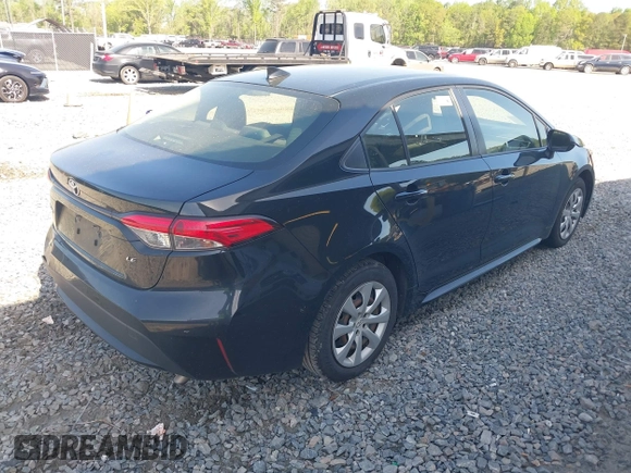 2022 Toyota Corolla LE with VIN JTDEPMAE0NJ207606, listed as a IAAI auction lot 41958548 with 92,073 mi miles. Bid and sale history available at carsss.com. Image 4.