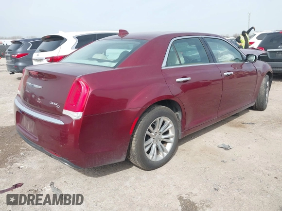 2016 Chrysler 300 with VIN 2C3CCAEG0GH334362, listed as a IAAI auction lot 41736016 with 57,416 mi miles. Bid and sale history available at carsss.com. Image 4.