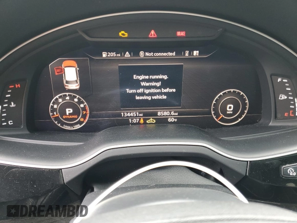 2017 Audi Q7 Premium Plus z VIN WA1LAAF71HD033334, wystawiony jako Copart lot #50545825 z przebiegiem 134 451 mil mil oraz Szkoda całkowita • Salvage title. Historia ofert i sprzedaży dostępna na DreamBid. Obrazek 9.