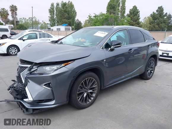 2019 Lexus RX 350 with VIN 2T2BZMCA6KC193043, listed as a IAAI auction lot 42164680 with Not Provided miles and . Bid and sale history available at DreamBid. Image 2.