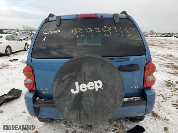 2003 Jeep Liberty Limited with VIN 1J4GL58K73W610384, listed as a Copart auction lot 45978915 with 110,015 mi miles and Salvage Title. Bid and sale history available at carsss.com. Image 6.