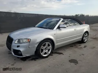 2007 Audi A4 2.0T with VIN WAUAF48H37K028973, listed as a Copart auction lot 44954625 with 87,733 mi miles and Salvage Title. Bid and sale history available at carsss.com. Image 1.