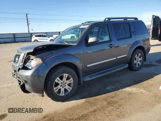 2011 Nissan Pathfinder Silver with VIN 5N1AR1NB5BC600102, listed as a Copart auction lot 42105245 with 122,546 mi miles and Salvage Title. Bid and sale history available at carsss.com. Image 1.