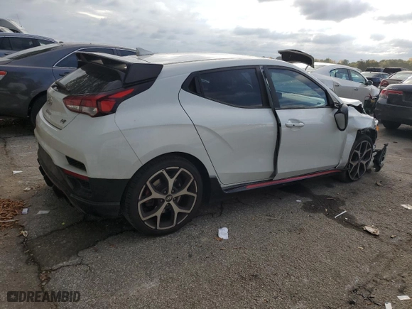 2019 Hyundai Veloster N with VIN KMHT36AH4KU001624, listed as a Copart auction lot 79300764 with 23,232 mi miles and Salvage Title. Bid and sale history available at carsss.com. Image 3.
