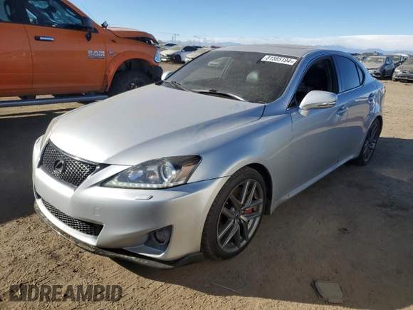 2012 Lexus IS 350 with VIN JTHCE5C2XC5002465, listed as a Copart auction lot 81585194 with 192,408 mi miles and Salvage title. Bid and sale history available at DreamBid. Image 1.