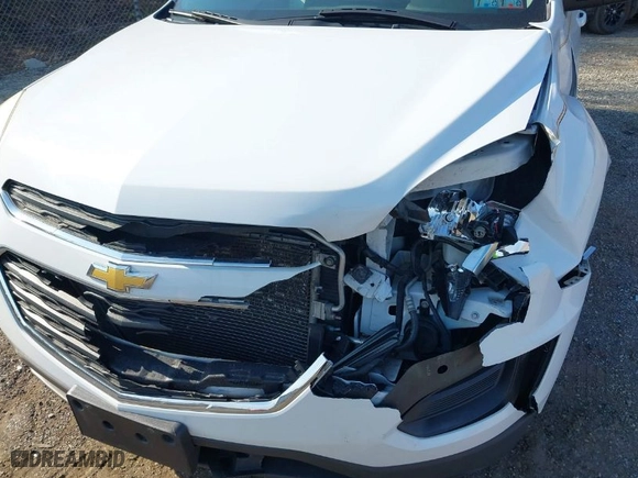 2017 Chevrolet Equinox LS with VIN 2GNFLEEK6H6127354, listed as a IAAI auction lot 41887997 with 107,512 mi miles. Bid and sale history available at carsss.com. Image 6.