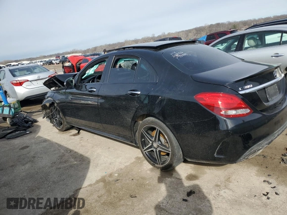 2016 Mercedes-Benz C 300 Luxury with VIN 55SWF4KB1GU123282, listed as a Copart auction lot 48030355 with 120,667 mi miles and Salvage title. Bid and sale history available at DreamBid. Image 2.