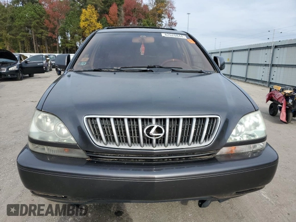 2002 Lexus RX 300 with VIN JTJGF10U920140103, listed as a Copart auction lot 82620844 with 157,055 mi miles and Clean Title. Bid and sale history available at carsss.com. Image 5.