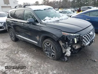 2022 Hyundai Santa Fe Limited with VIN 5NMS4DALXNH419090, listed as a IAAI auction lot 41545294 with 15,402 mi miles. Bid and sale history available at carsss.com. Image 1.