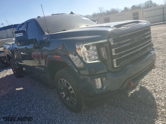 2021 GMC Sierra 2500HD AT4 with VIN 1GT49PEY6MF295624, listed as a Copart auction lot 46704185 with 42,292 mi miles and Clean Title. Bid and sale history available at carsss.com. Image 4.