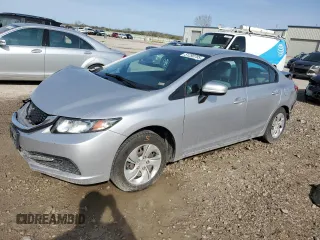 2015 Honda Civic Sedan LX with VIN 19XFB2F59FE206405, listed as a Copart auction lot 51290785 with 174,936 mi miles and Salvage Title. Bid and sale history available at carsss.com. Image 1.