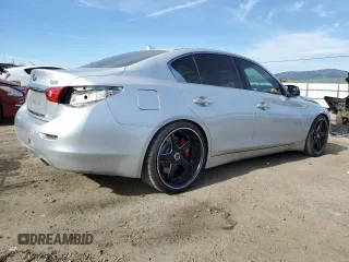 2014 Infiniti Q50 Premium with VIN JN1BV7AP6EM673747, listed as a Copart auction lot 50327265 with 136,288 mi miles and Salvage Title. Bid and sale history available at carsss.com. Image 3.