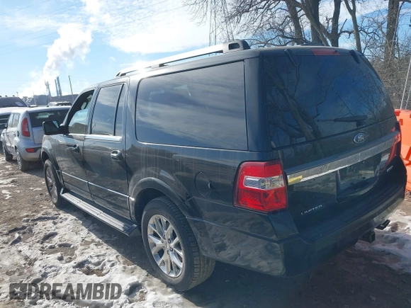 2016 Ford Expedition EL Limited with VIN 1FMJK2AT0GEF22302, listed as a IAAI auction lot 41381094 with 134,871 mi miles. Bid and sale history available at carsss.com. Image 3.