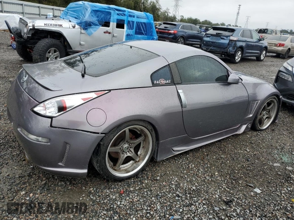2004 Nissan 350Z Touring with VIN JN1AZ34E74T050080, listed as a Copart auction lot 41761305 with 0 mi miles and Salvage Title. Bid and sale history available at carsss.com. Image 3.