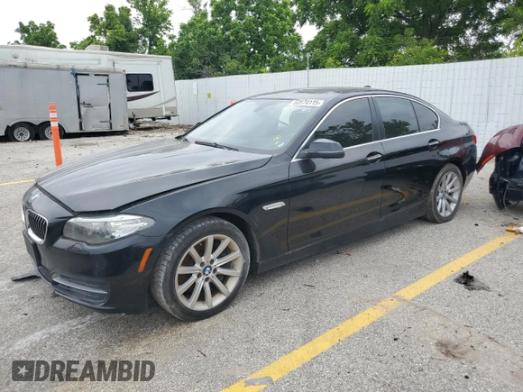 2014 BMW 5 Series 535i xDrive z VIN WBA5B3C50ED535366, wystawiony jako Copart lot #60574115 z przebiegiem 169 808 mil mil oraz Czysty tytuł • Clean title. Historia ofert i sprzedaży dostępna na DreamBid. Obrazek 1.