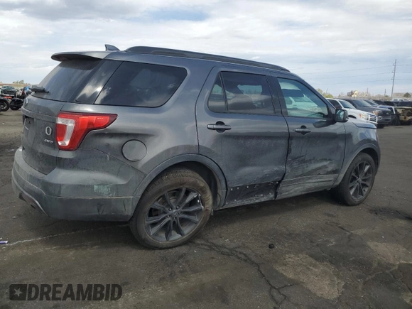 2017 Ford Explorer XLT with VIN 1FM5K8D87HGE41797, listed as a Copart auction lot 51241055 with 102,639 mi miles and Salvage Title. Bid and sale history available at DreamBid. Image 3.