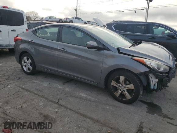 2013 Hyundai Elantra Limited with VIN 5NPDH4AE5DH356402, listed as a Copart auction lot 49293705 with 222,868 mi miles and Salvage Title. Bid and sale history available at DreamBid. Image 4.