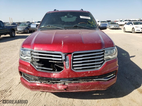 2015 Lincoln Navigator with VIN 5LMJJ2JT3FEJ11989, listed as a Copart auction lot 74520934 with 126,280 mi miles and Salvage Title. Bid and sale history available at carsss.com. Image 5.