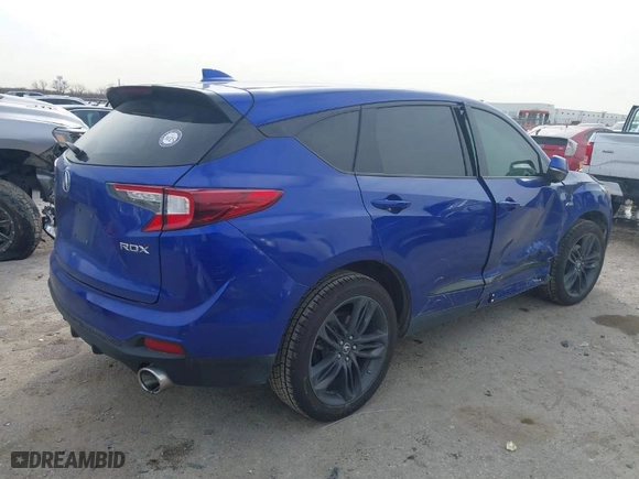 2021 Acura RDX w/A-Spec Package with VIN 5J8TC1H63ML012622, listed as a IAAI auction lot 41737892 with 58,087 mi miles. Bid and sale history available at carsss.com. Image 4.