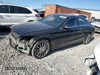 2015 Mercedes-Benz C-Class C 400 with VIN 55SWF6GB1FU009771, listed as a Copart auction lot 47620195 with 84,311 mi miles and Salvage Title. Bid and sale history available at carsss.com. Image 1.