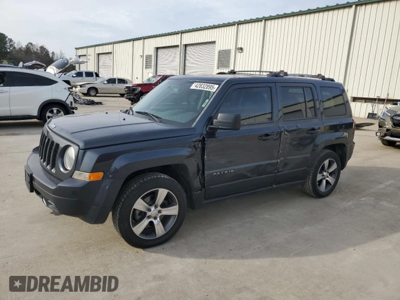 2016 Jeep Patriot High Altitude with VIN 1C4NJPFA9GD588947, listed as a Copart auction lot 42832895 with 165,739 mi miles and Salvage Title. Bid and sale history available at carsss.com. Image 1.