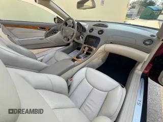 2005 Mercedes-Benz SL 500 with VIN WDBSK75F25F099884, listed as a Copart auction lot 55681775 with 74,756 mi miles and Clean Title. Bid and sale history available at DreamBid. Image 6.
