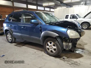 2005 Hyundai Tucson GLS with VIN KM8JN12D35U072088, listed as a Copart auction lot 65343044 with 191,437 mi miles and Salvage Title. Bid and sale history available at carsss.com. Image 4.