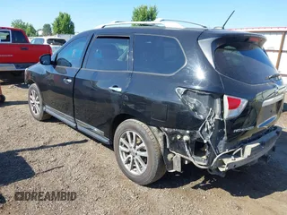2014 Nissan Pathfinder SL z VIN 5N1AR2MM9EC729747, wystawiony jako IAAI lot #42433221 z przebiegiem 172 685 mil mil oraz . Historia ofert i sprzedaży dostępna na DreamBid. Obrazek 3.