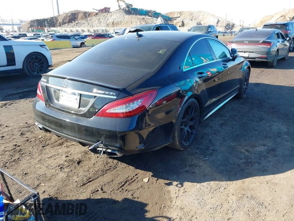 2015 Mercedes-Benz CLS-Class CLS 63 AMG S-Model with VIN WDDLJ7GB2FA136665, listed as a IAAI auction lot 41666543 with 78,469 mi miles. Bid and sale history available at carsss.com. Image 4.