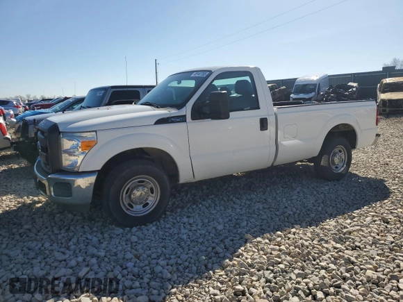 2015 Ford Super Duty F-250 SRW XL with VIN 1FTBF2A69FED29765, listed as a Copart auction lot 48147785 with 219,330 mi miles and Clean Title. Bid and sale history available at carsss.com. Image 1.