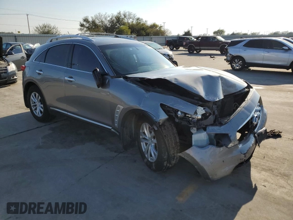2010 Infiniti FX35 with VIN JN8AS1MU6AM801645, listed as a Copart auction lot 78895164 with 120,728 mi miles and Salvage Title. Bid and sale history available at carsss.com. Image 4.