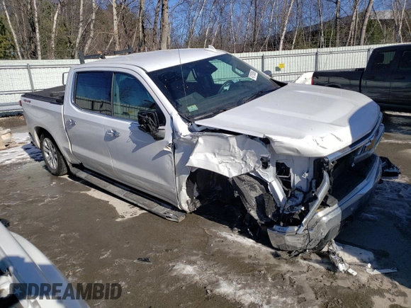 2024 Chevrolet Silverado 1500 LTZ with VIN 2GCUDGED7R1241386, listed as a Copart auction lot 42192895 with 12,203 mi miles and Salvage Title. Bid and sale history available at DreamBid. Image 4.