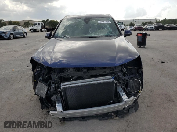 2019 Audi Q7 Premium Plus with VIN WA1LAAF73KD049283, listed as a Copart auction lot 59907545 with 28,985 mi miles and Clean title. Bid and sale history available at DreamBid. Image 5.