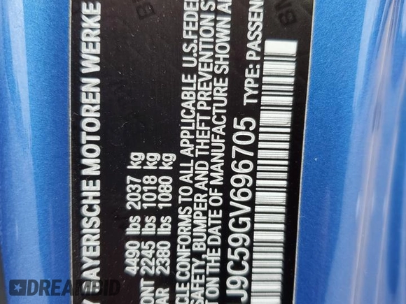 2016 BMW 2 Series M235i xDrive with VIN WBA1J9C59GV696705, listed as a Copart auction lot 47900155 with 80,216 mi miles and Salvage Title. Bid and sale history available at carsss.com. Image 14.