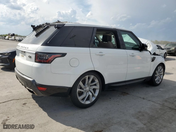 2019 Land Rover Range Rover Sport HSE with VIN SALWR2RV8KA814865, listed as a Copart auction lot 52390825 with 45,795 mi miles and Salvage Title. Bid and sale history available at carsss.com. Image 3.