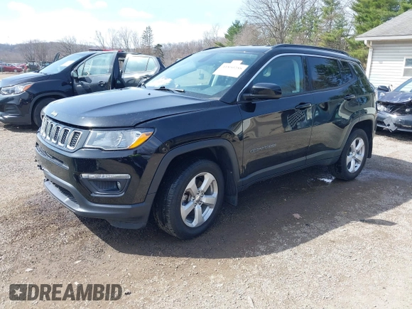 2018 Jeep Compass Latitude with VIN 3C4NJDBBXJT131370, listed as a IAAI auction lot 41850288 with 64,647 mi miles. Bid and sale history available at carsss.com. Image 2.
