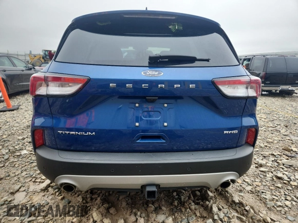 2022 Ford Escape Titanium with VIN 1FMCU9J97NUB05438, listed as a Copart auction lot 62132125 with 35,385 mi miles and Salvage title. Bid and sale history available at DreamBid. Image 6.