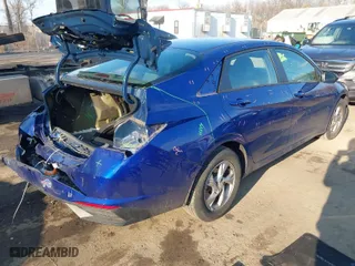 2021 Hyundai Elantra SE with VIN 5NPLL4AG7MH017345, listed as a IAAI auction lot 41523870 with 39,576 mi miles. Bid and sale history available at carsss.com. Image 4.