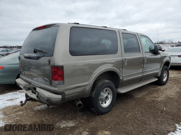 2003 Ford Excursion Limited z VIN 1FMNU43S53EA80400, wystawiony jako Copart lot #88481675 z przebiegiem 177 274 mil mil oraz Szkody całkowita. Historia ofert i sprzedaży dostępna na DreamBid. Obrazek 3.