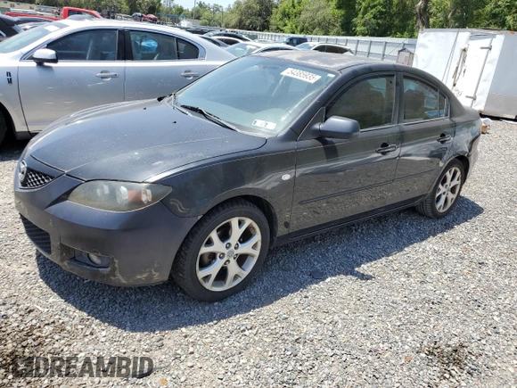2009 Mazda Mazda3 i Touring Value with VIN JM1BK32G491214365, listed as a Copart auction lot 54385935 with 172,953 mi miles and Salvage Title. Bid and sale history available at carsss.com. Image 1.