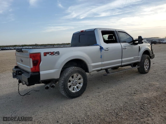 2017 Ford Super Duty F-250 SRW Lariat with VIN 1FT7W2BTXHEE25384, listed as a Copart auction lot 48177245 with 0 mi miles and Salvage Title. Bid and sale history available at carsss.com. Image 3.